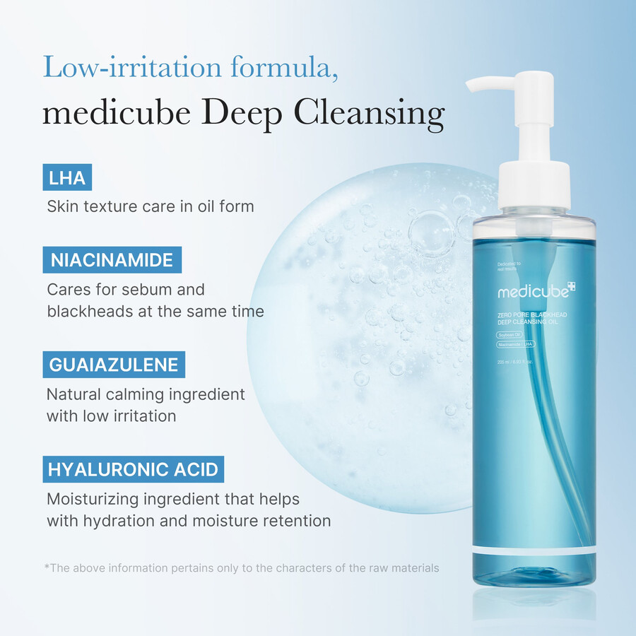 hloubkově čistící olej medicube zero pore blackhead