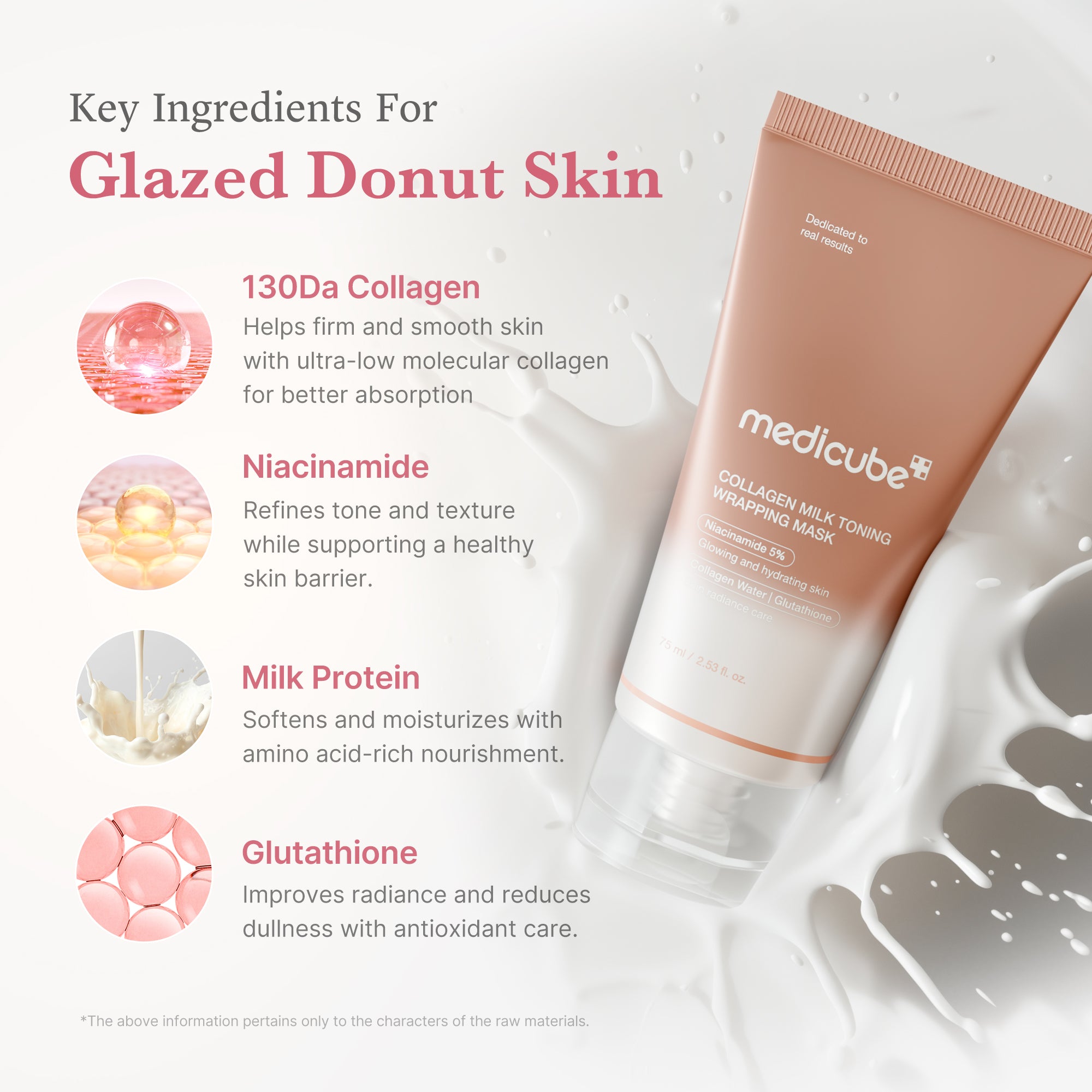 denní zábalová maska s kolagenem milky glow