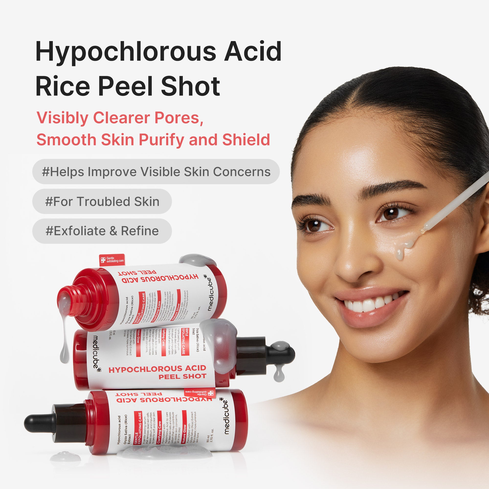 medicube kyselina chlorná peel shot