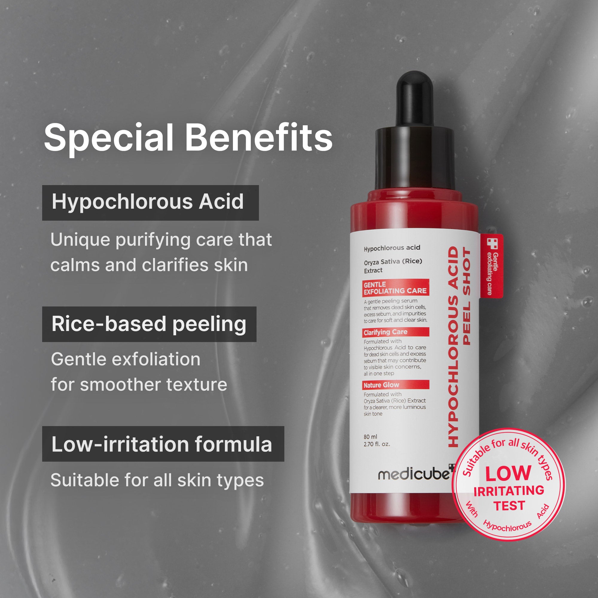 medicube kyselina chlorná peel shot